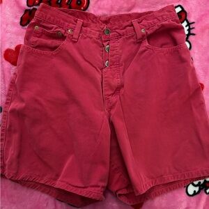 Zena Women's Red Cargo Shorts